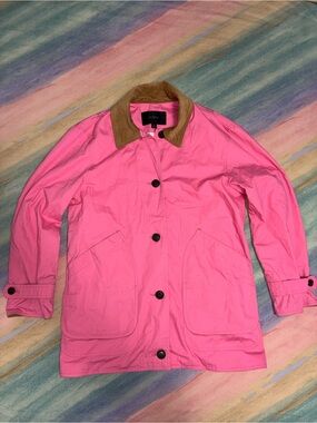 J. Crew Barn Jacket pink  Coat size XS oversized